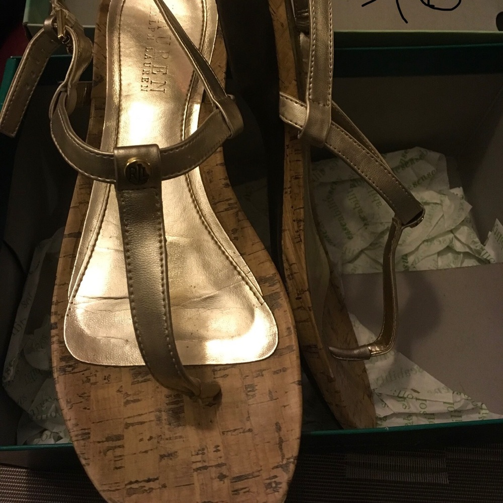 Gold sandals
